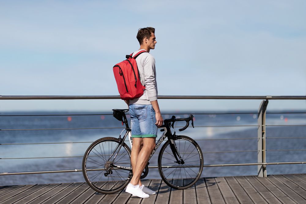 Рюкзак Unit Back To Back, красный / Миниатюра WWW (1000)