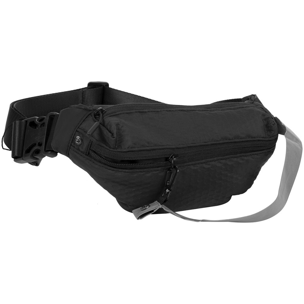 Поясная сумка tagBag со светоотражающим элементом, черная / Миниатюра WWW (1000)