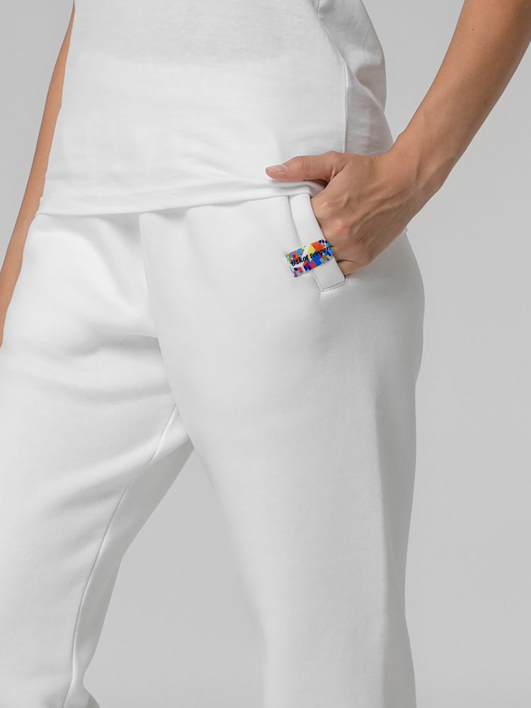 Лейбл тканевый Epsilon, S, белый / Миниатюра WWW (1000)