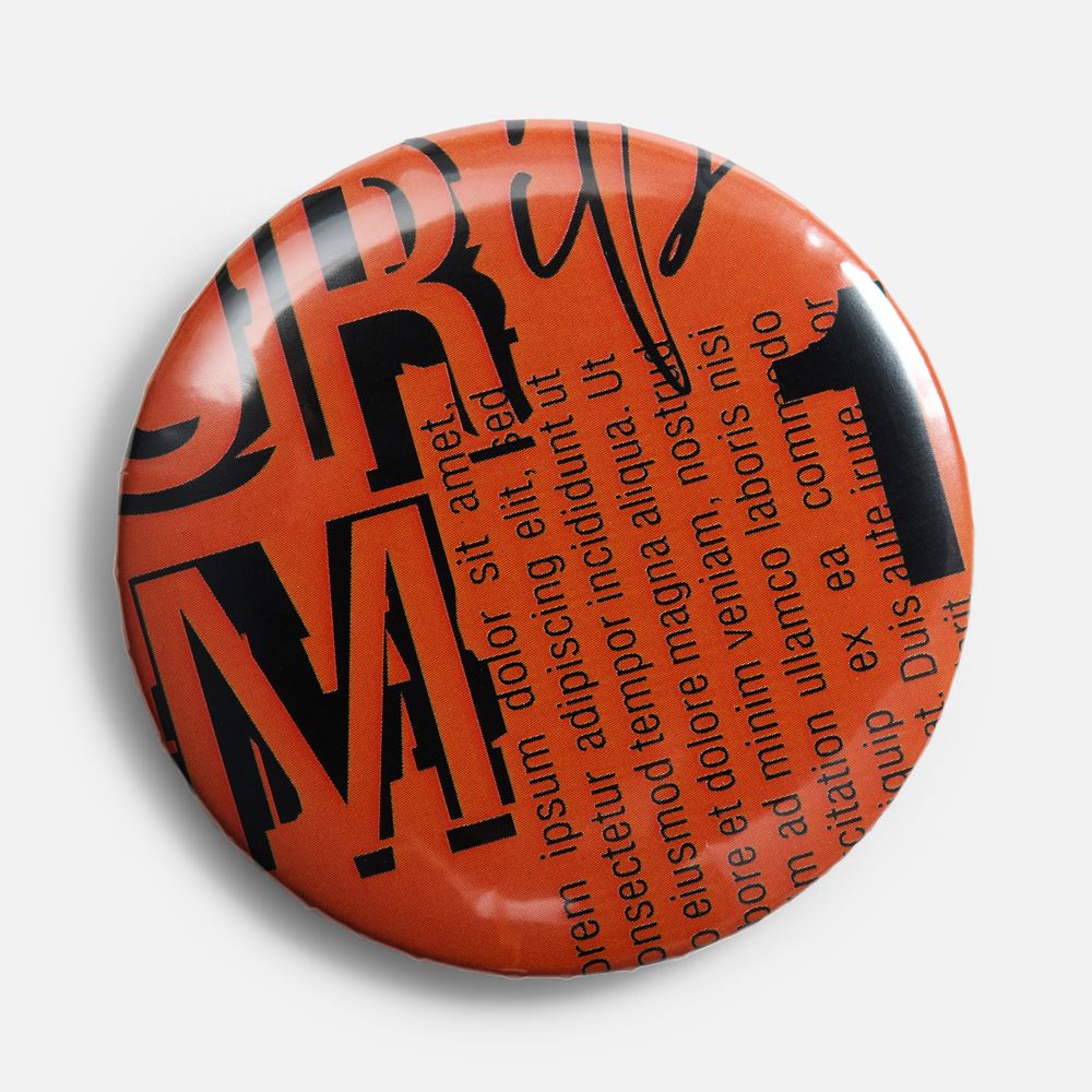 Значок закатной Pinback Print, XL / Миниатюра нанесения (1000)