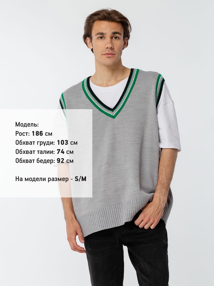 Жилет оверсайз унисекс Cornell в сумке, светло-серый / Миниатюра WWW (1000)