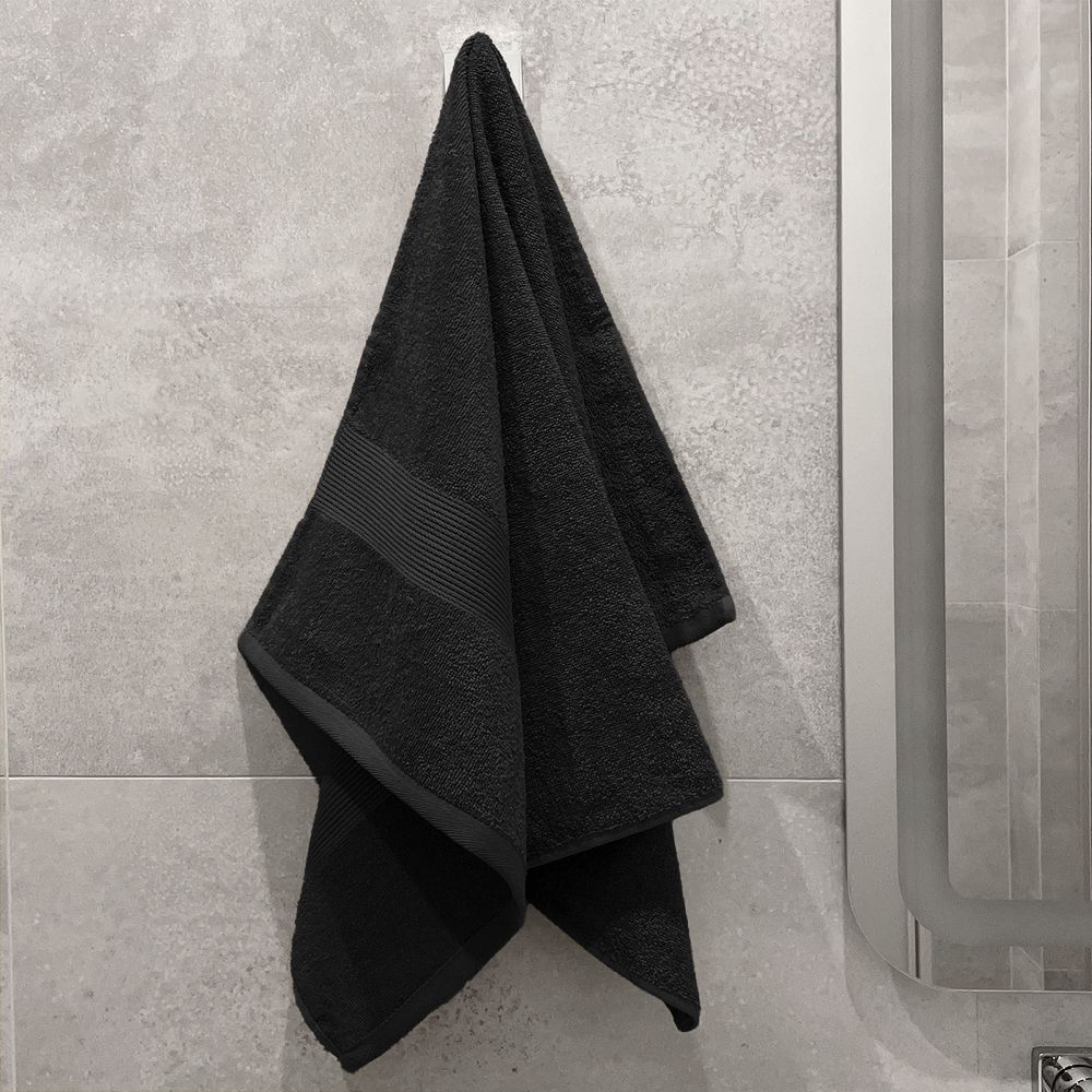 Полотенце махровое «Тиффани», малое, черное / Миниатюра имиджевого (1000)