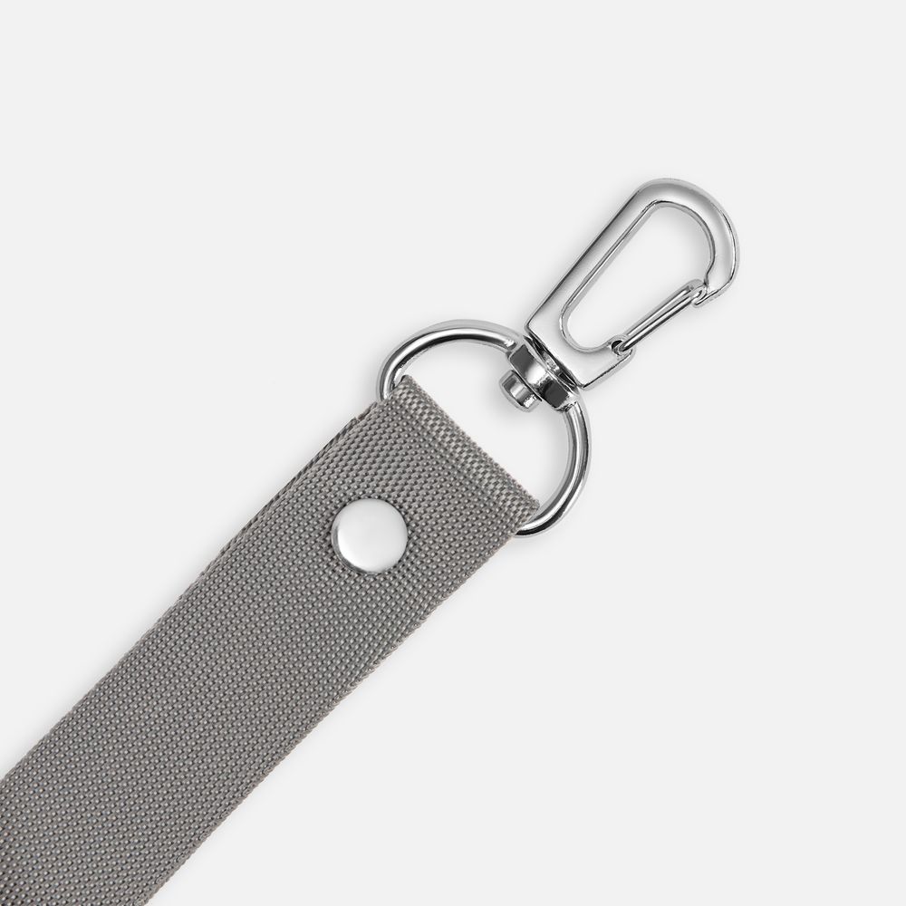 Застежка-карабин Snap hook, M, серебристая (хром) / Миниатюра WWW (1000)