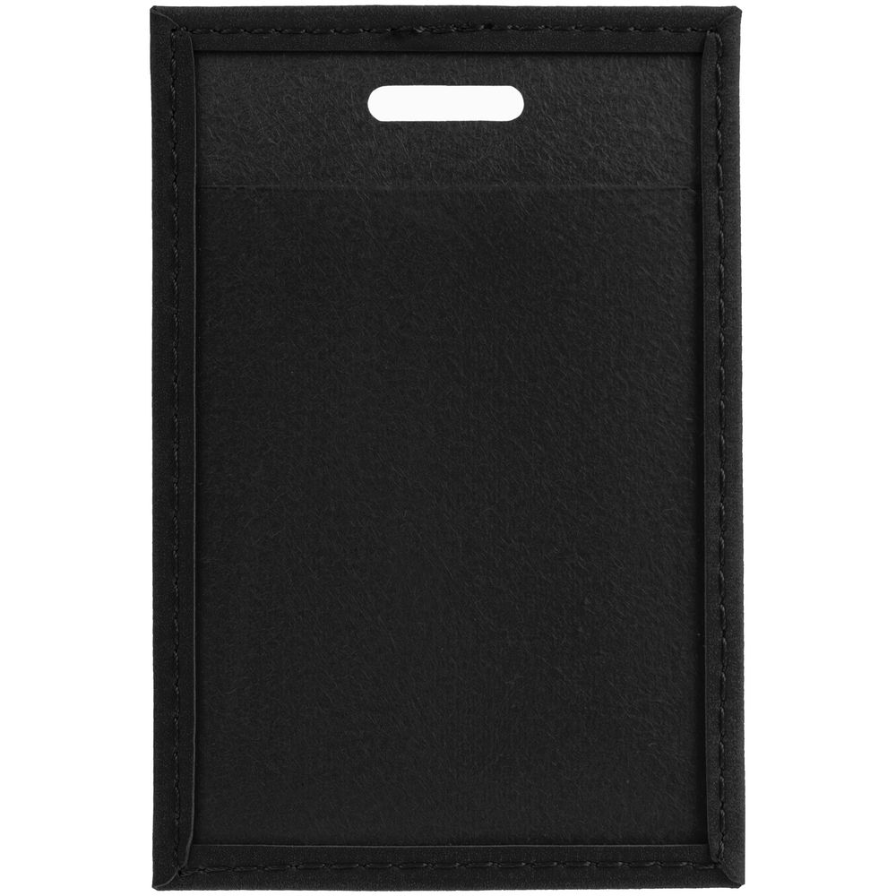 Чехол для пропуска Nubuck, черный / Миниатюра WWW (1000)