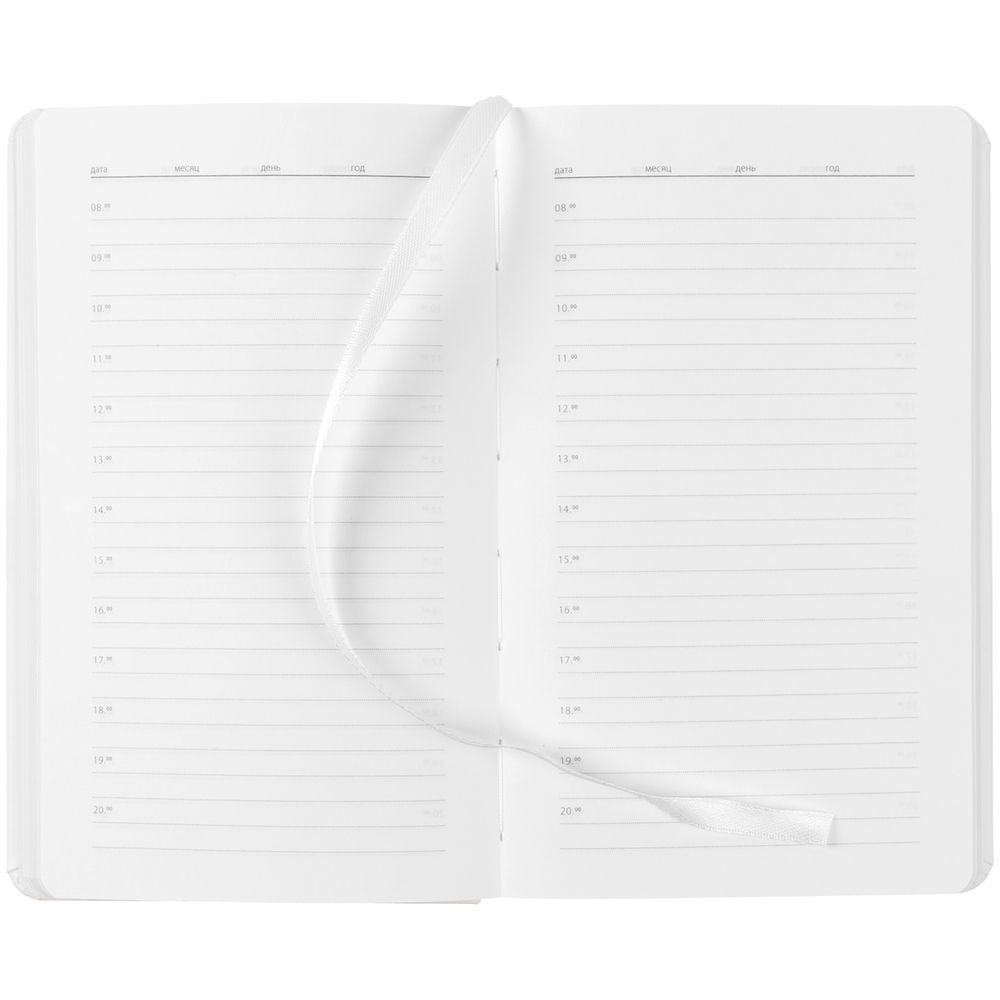 Ежедневник Basis Mini ver.2, недатированный, белый / Миниатюра WWW (1000)