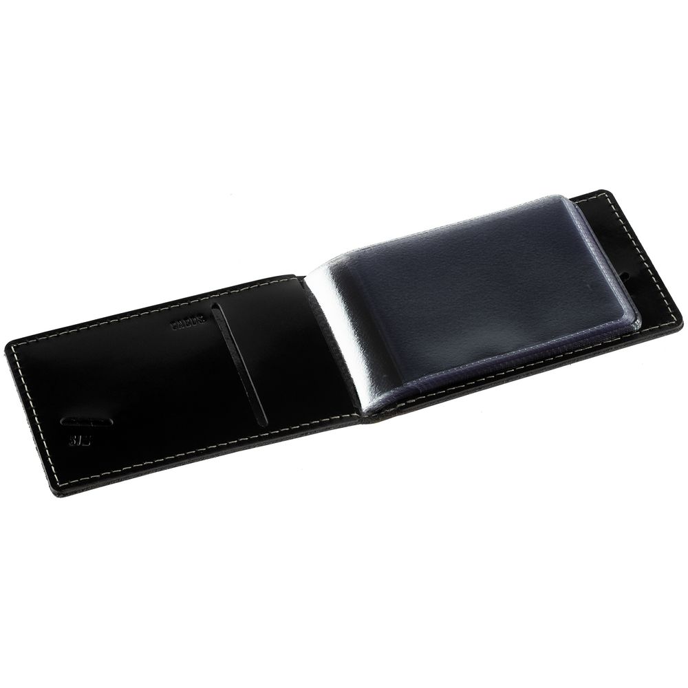 Футляр для визиток Handshake, черный / Миниатюра WWW (1000)