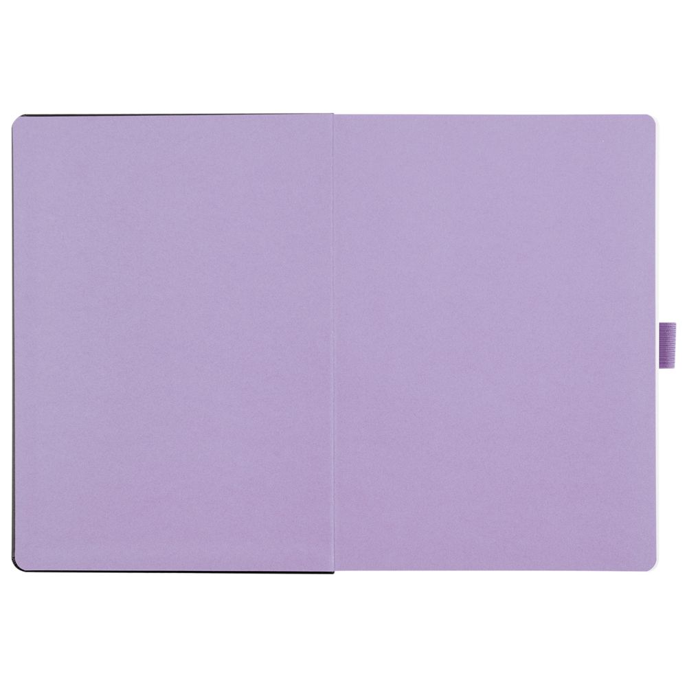 Ежедневник Tone, недатированный, черный с фиолетовым, уценка / Миниатюра WWW (1000)