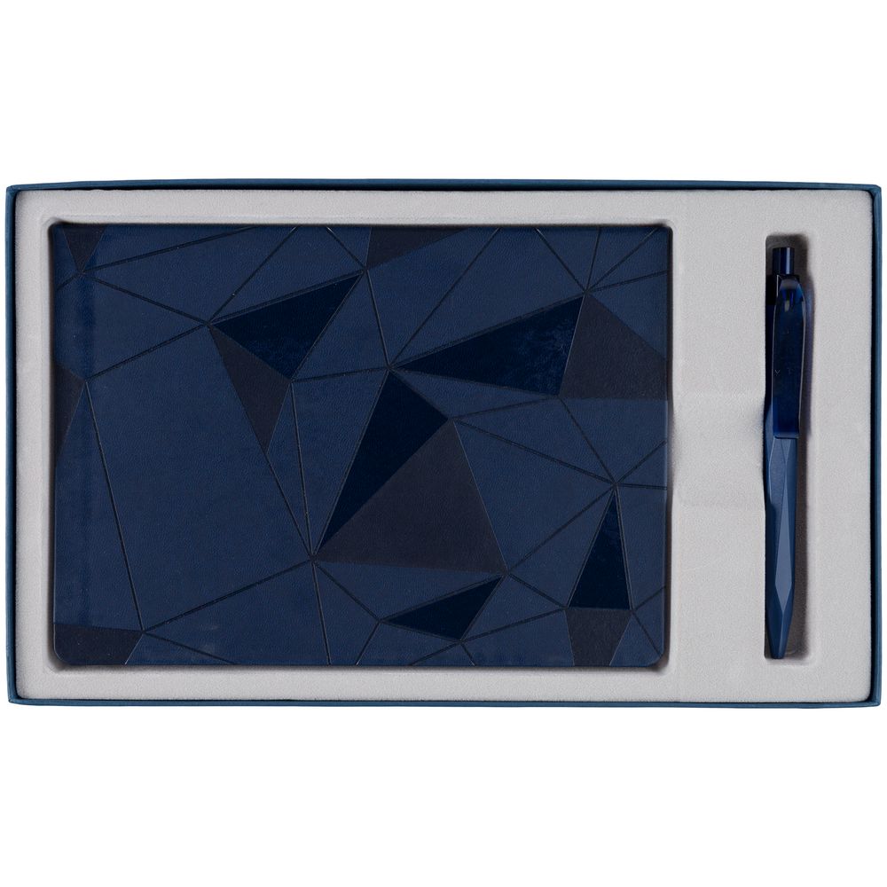 Набор Gems: ежедневник и ручка, синий / Миниатюра WWW (1000)