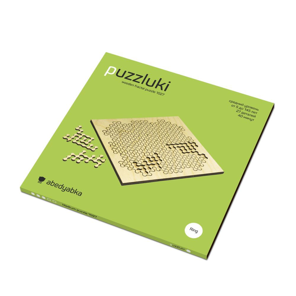 Фрактальный пазл Puzzliki Ring Medium, 27 деталей / Миниатюра WWW (1000)
