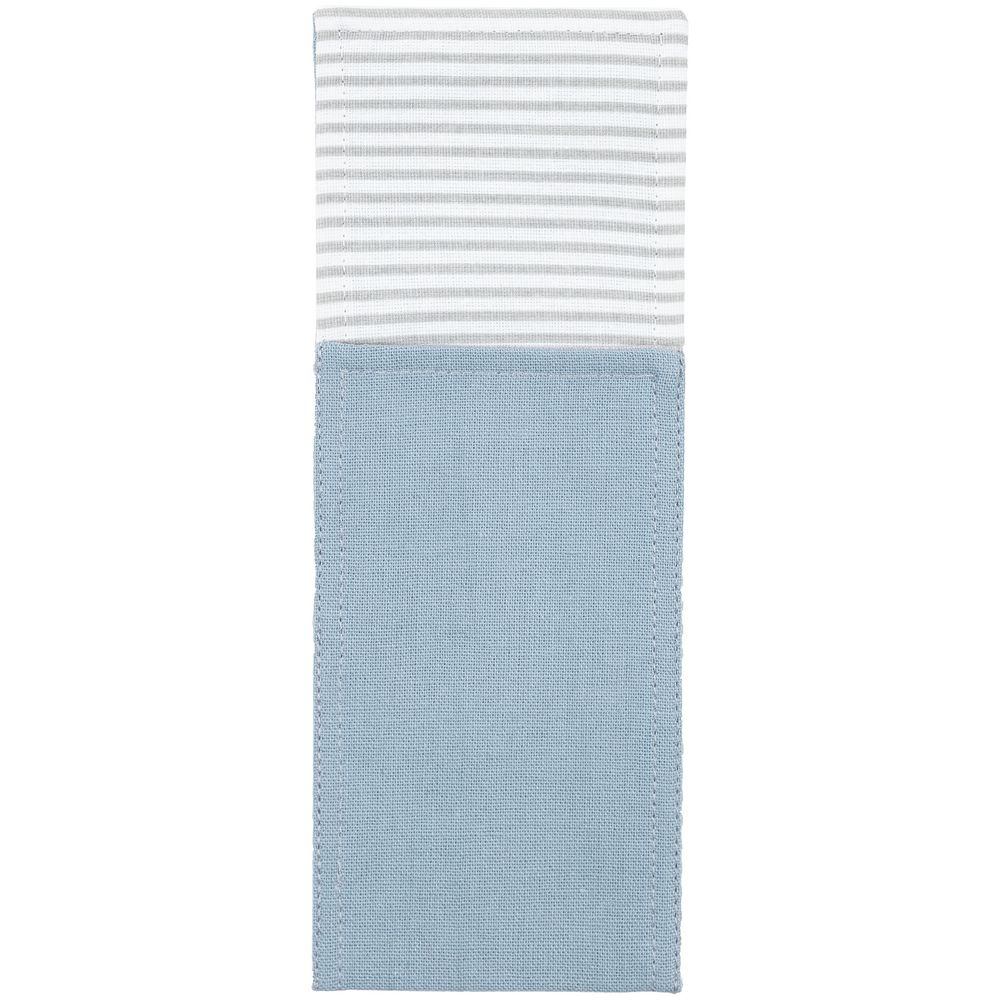 Набор Feast Mist: сервировочная салфетка и куверт, серо-голубой / Миниатюра WWW (1000)