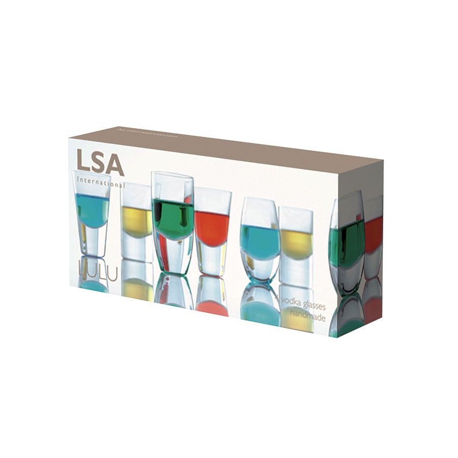 Набор из 4 стопок для водки LuLu / Миниатюра WWW (1000)