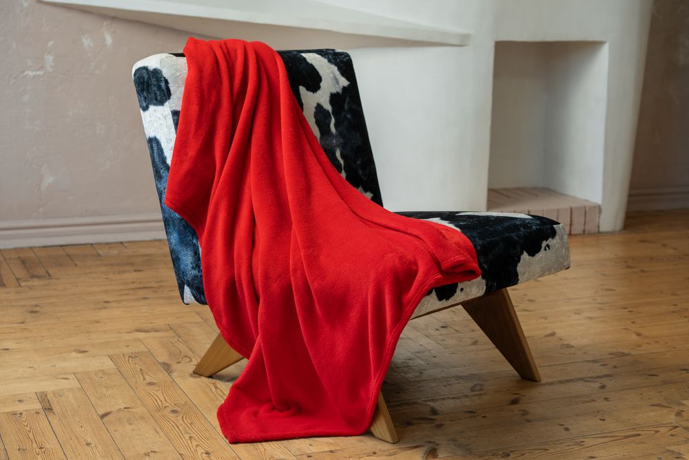 Плед Plush, красный / Миниатюра WWW (1000)