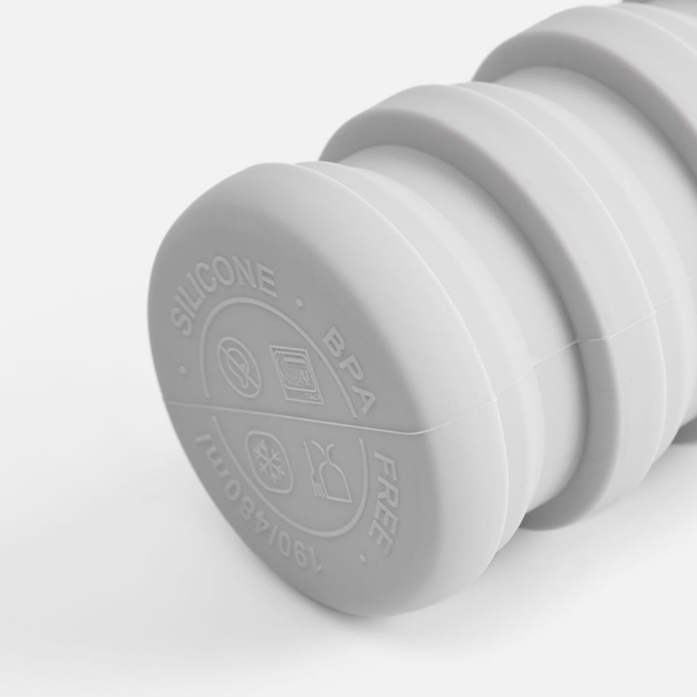 Складная бутылка для воды Folla, серая / Миниатюра WWW (1000)