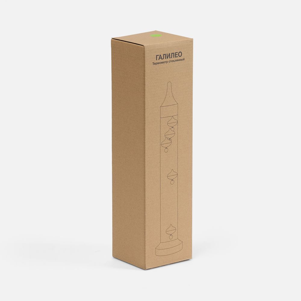 Термометр стеклянный «Галилео», зеленый / Миниатюра (упак) (1000)