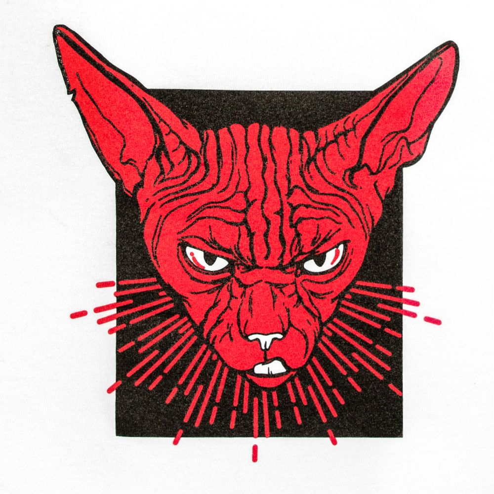 Футболка белая «Сфинкс в кармане» / Миниатюра WWW (1000)