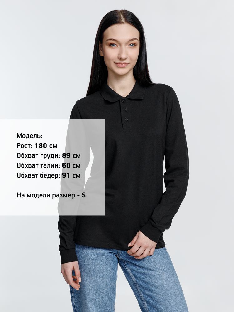 Рубашка поло с длинным рукавом Prime LSL, черная / Миниатюра WWW (1000)