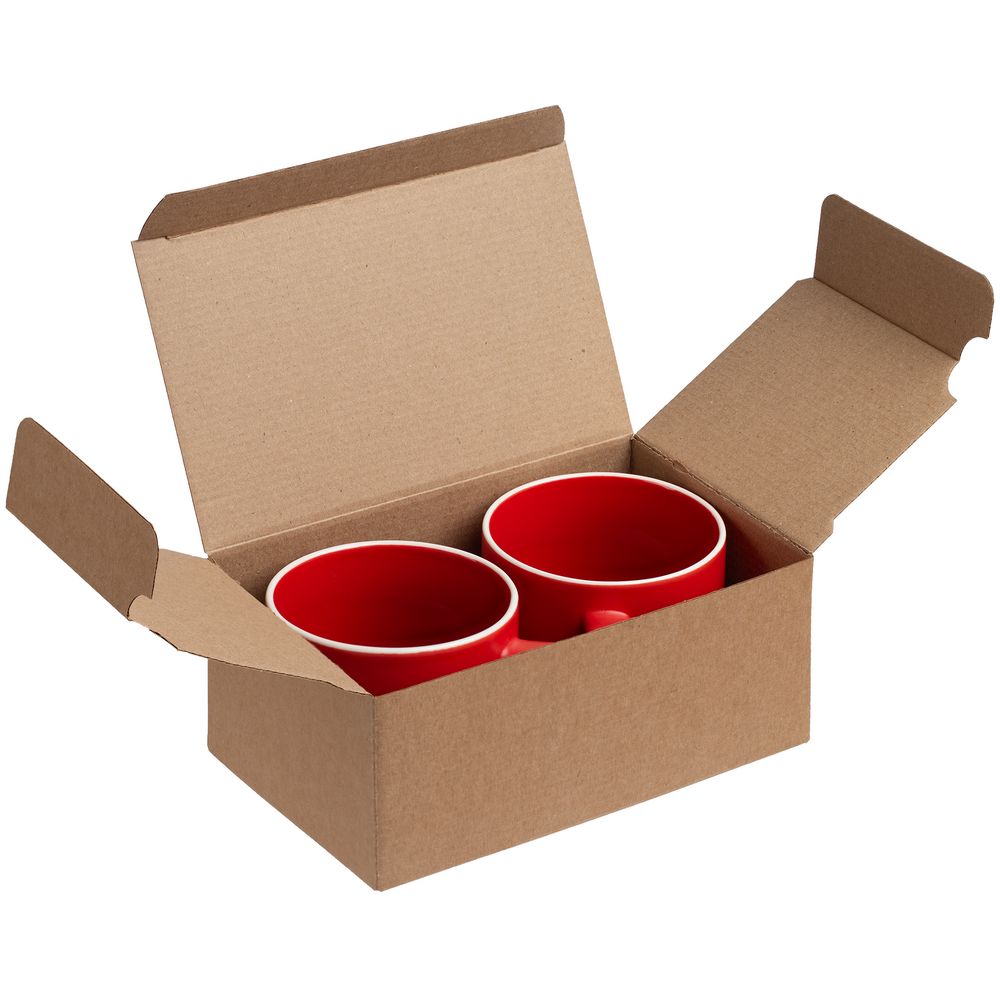 Коробка Couple Cup под 2 кружки, малая, крафт / Миниатюра WWW (1000)