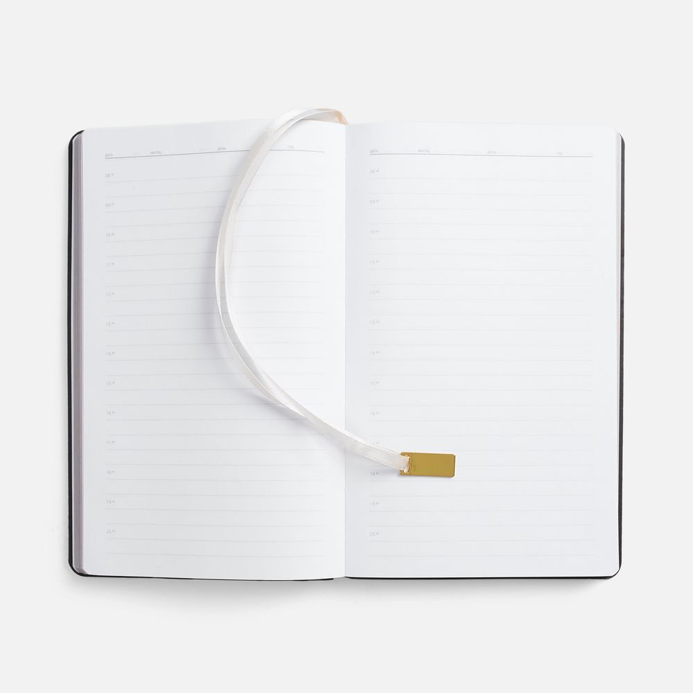 Ежедневник Petrus, недатированный, черный / Миниатюра WWW (1000)