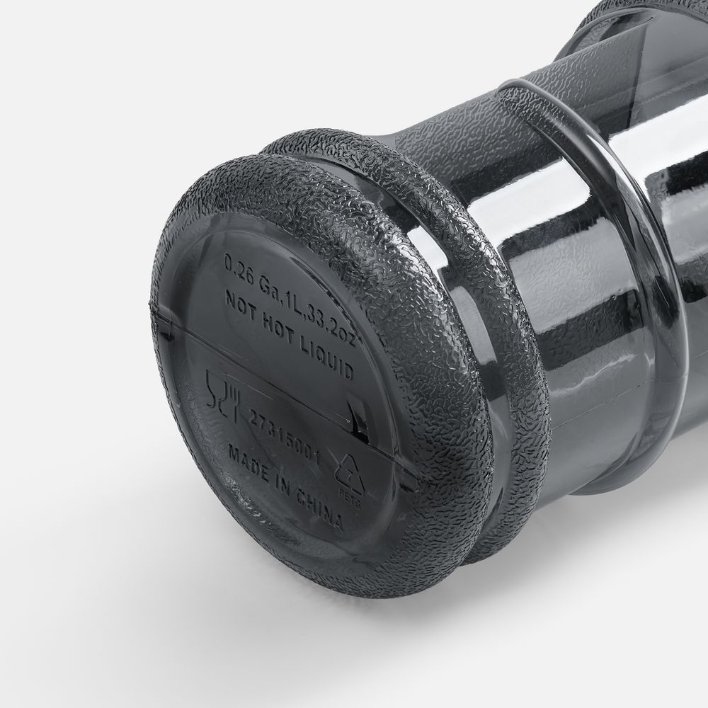 Спортивная бутылка Practice, черная / Миниатюра WWW (1000)