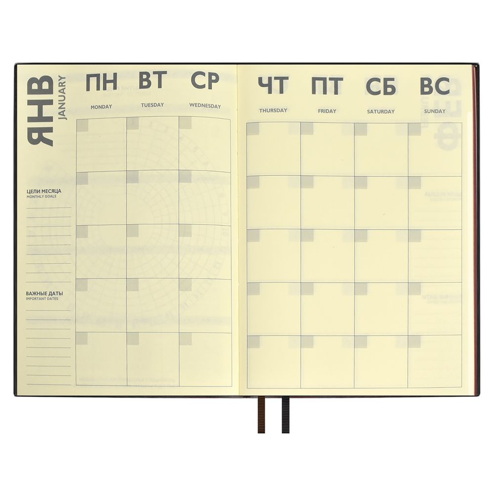 Ежедневник Avila, недатированный, коричневый / Миниатюра WWW (1000)