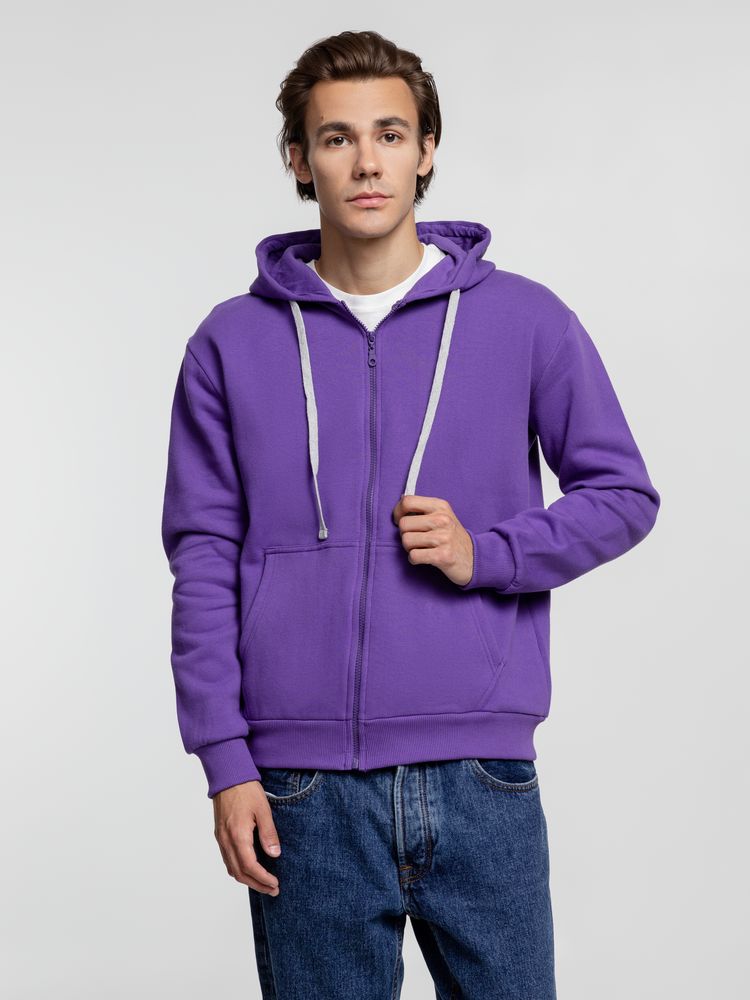 Толстовка на молнии с капюшоном Siverga Heavy, фиолетовая / Миниатюра WWW (1000)