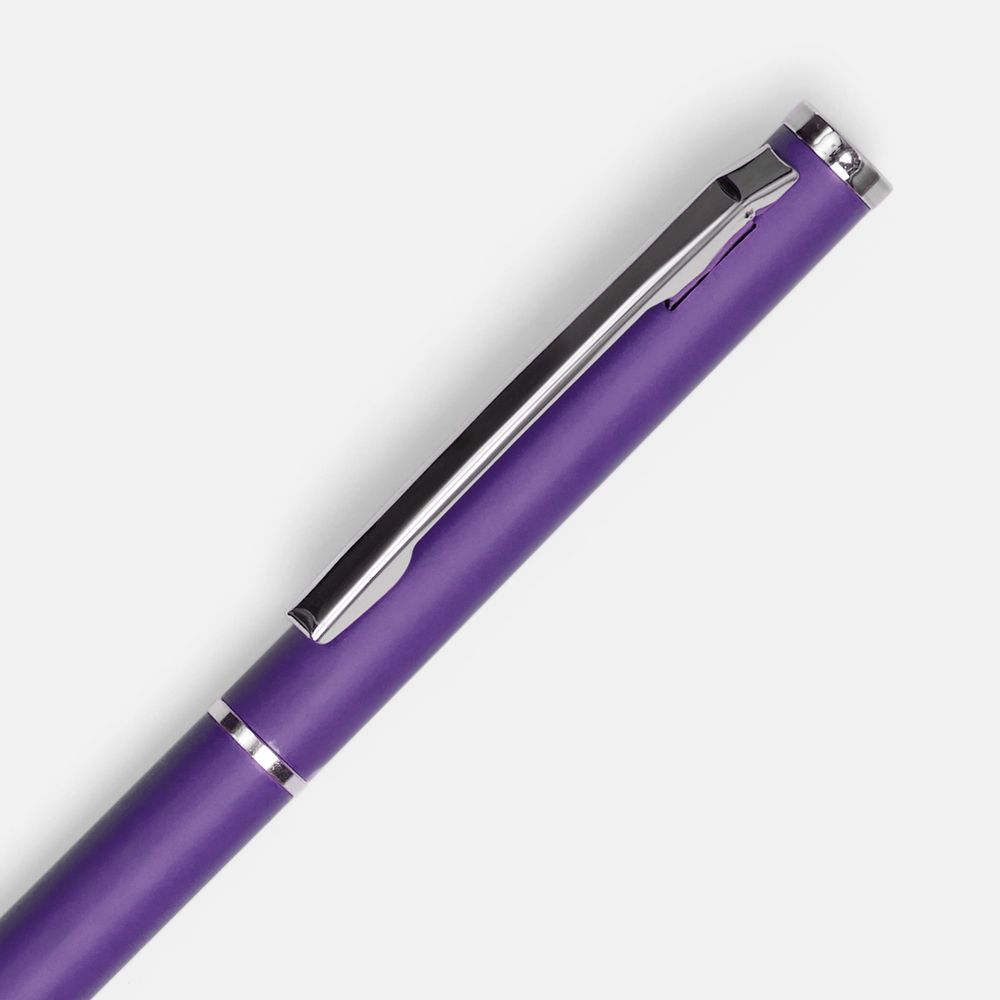 Ручка шариковая Hotel Chrome, ver.2, матовая фиолетовая / Миниатюра WWW (1000)