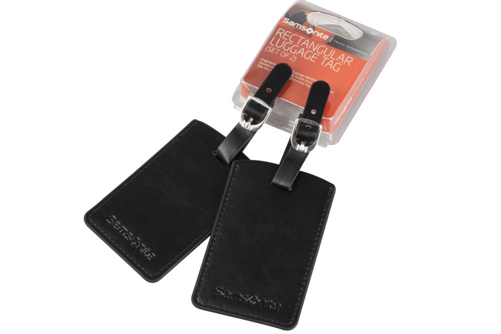 Набор из 2 бирок Luggage Accessories, черный / Миниатюра WWW (1000)