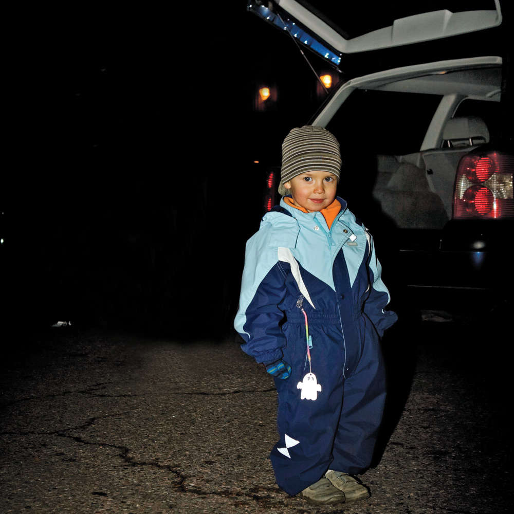 Пешеходный светоотражатель «Снежинка», синий / Миниатюра WWW (1000)