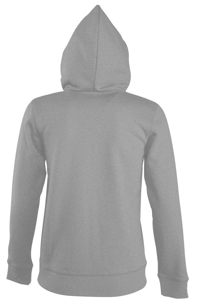 Толстовка женская на молнии с капюшоном Seven Women, серый меланж / Миниатюра WWW (1000)