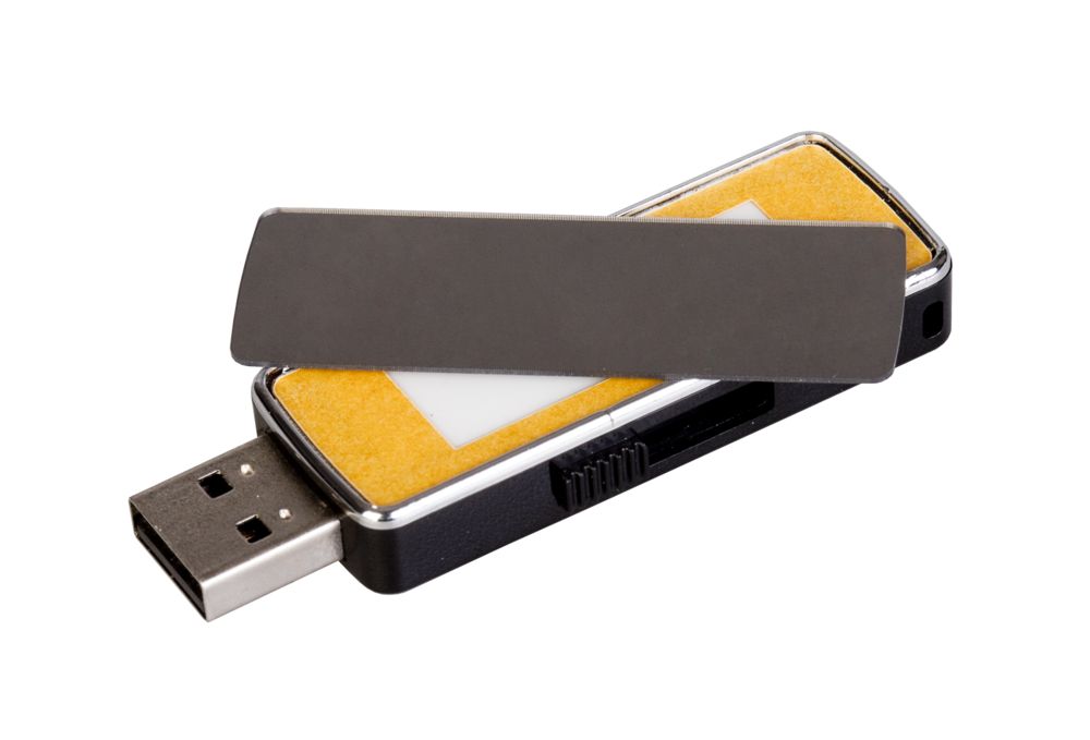 Флешка с подсветкой логотипа Highlight, черная, 8 Гб / Миниатюра WWW (1000)