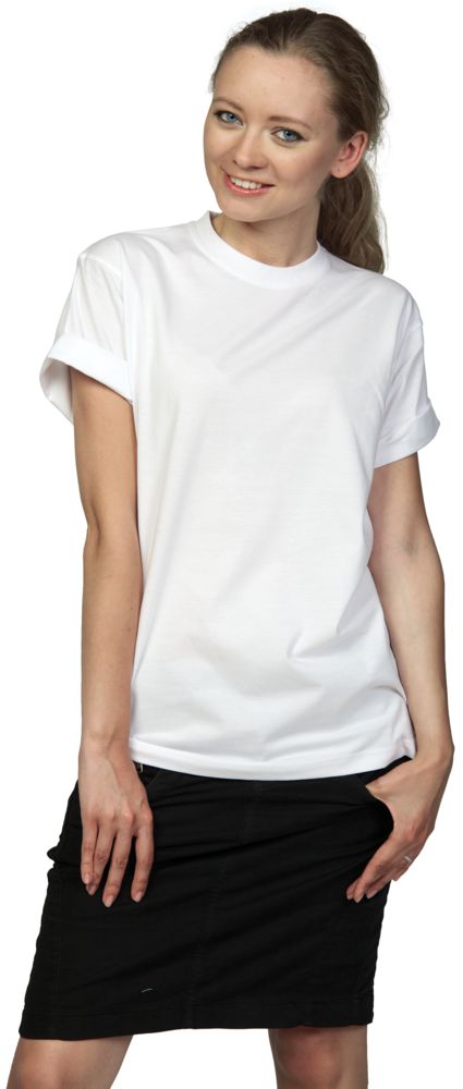 Футболка унисекс T-Bolka 160, белая / Миниатюра WWW (1000)