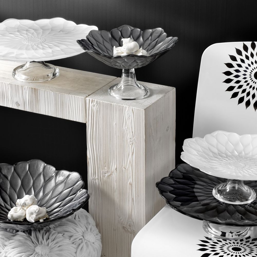 Блюдо-поднос Black Lotus, черное / Миниатюра WWW (1000)